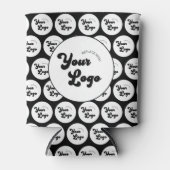 カスタム会社ロゴパターンのプロモーション 缶クーラー (正面)