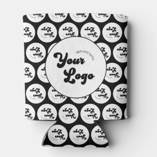 カスタム会社ロゴパターンのプロモーション 缶クーラー (裏面)