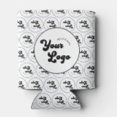 カスタム会社ロゴパターンのプロモーション 缶クーラー (裏面)