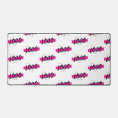 カスタム会社ロゴパターンカスタムビジネスロゴ デスクマット (正面)