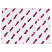 カスタム会社ロゴパターン文字プロモーションホワイト ラージペーパーバッグ (裏面)