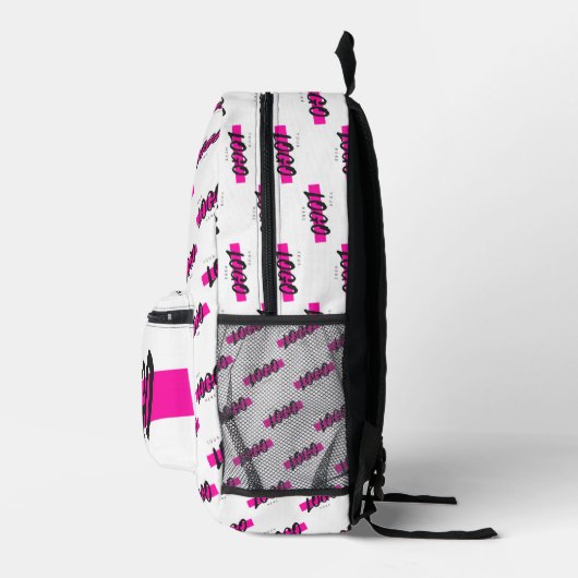 カスタム会社ロゴパターン文字プロモーション プリントバックパック (右)