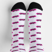 カスタム会社ロゴパターン販売促進事業 ソックス (上部)