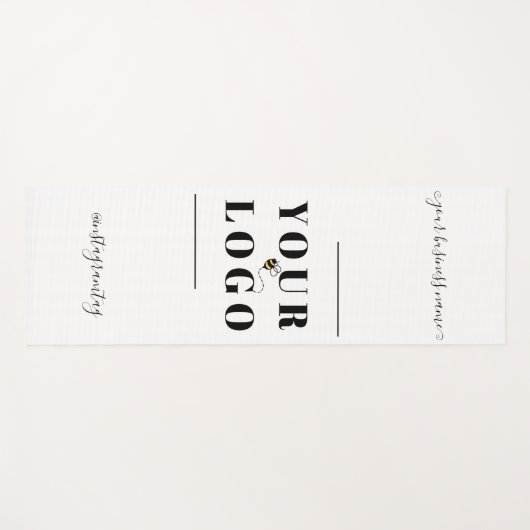 カスタム会社ロゴパーソナライズされたビジネスヨガマット ヨガマット (正面(横))