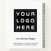 カスタム会社ロゴビジネスのプロモーションギフトノート ノートブック (裏面)