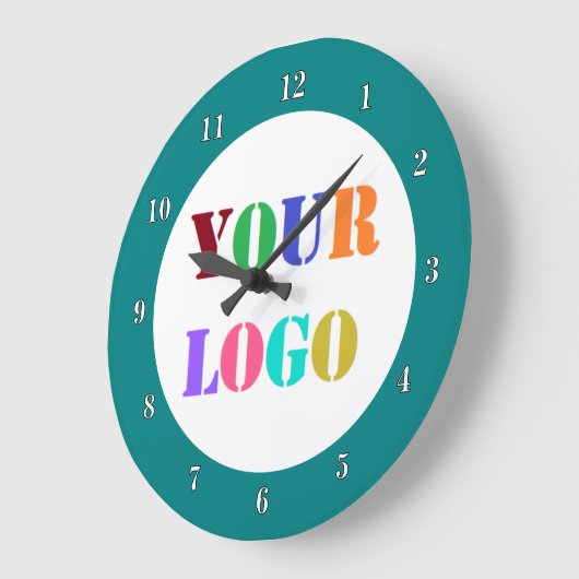 カスタム会社ロゴビジネスのプロモーション時計 ラージ壁時計 (傾斜)