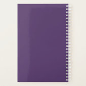 カスタム会社ロゴビジネスのプロモーション紫 プランナー手帳 (裏面)