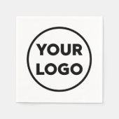 カスタム会社ロゴビジネス企業のイベント スタンダードカクテルナプキン (正面)