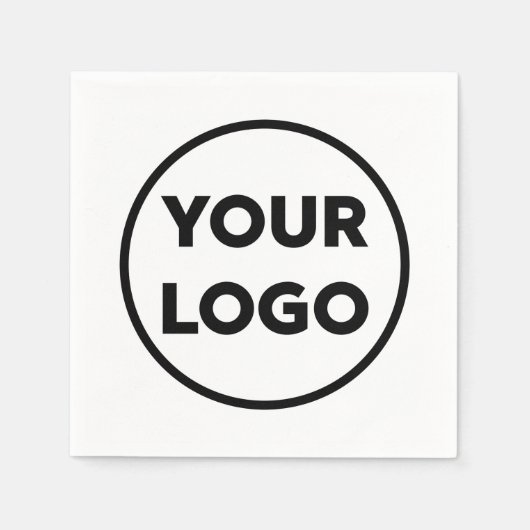 カスタム会社ロゴビジネス企業のイベント スタンダードカクテルナプキン (正面)