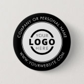 カスタム会社ロゴビジネス企業のブランド 缶バッジ (正面)