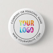 カスタム会社ロゴビジネス企業のブランド 缶バッジ (正面)