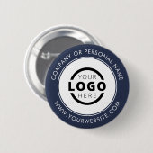 カスタム会社ロゴビジネス企業のブランド 缶バッジ (正面&裏面)