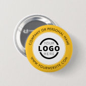 カスタム会社ロゴビジネス企業のブランド 缶バッジ (正面&裏面)