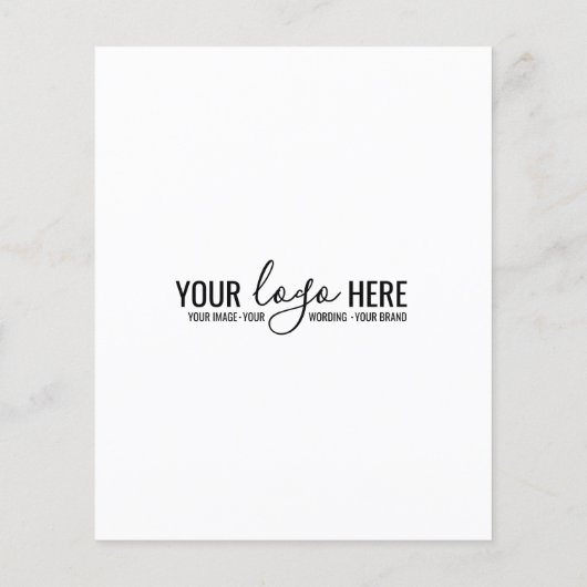 カスタム会社ロゴフォトビジネスマーケティングチラシ