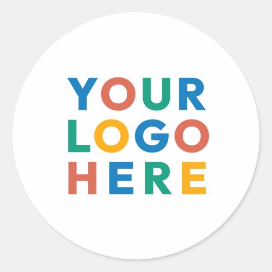 カスタム会社ロゴブランドクラシック会社 ラウンドシール (正面)