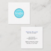 カスタム会社ロゴモダンミニマルプロフェッショナル スクエア名刺 (正面/裏面)