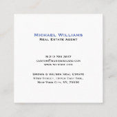 カスタム会社ロゴモダンミニマルプロフェッショナル スクエア名刺 (裏面)