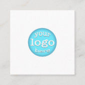 カスタム会社ロゴモダンミニマルプロフェッショナル スクエア名刺 (正面)
