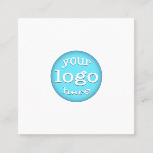 カスタム会社ロゴモダンミニマルプロフェッショナル スクエア名刺 (正面)