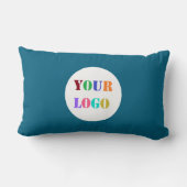 カスタム会社ロゴランバーピロー選択カラー ランバークッション (裏面)