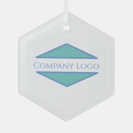 カスタム会社ロゴリップバーム ガラスオーナメント (正面)