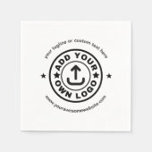 カスタム会社ロゴ事業イベントパーティー用品 スタンダードカクテルナプキン (正面)