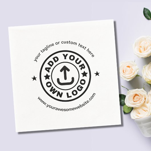 カスタム会社ロゴ事業イベントパーティー用品 スタンダードカクテルナプキン