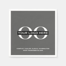 カスタム会社ロゴ事業イベントパーティー用品 スタンダードカクテルナプキン