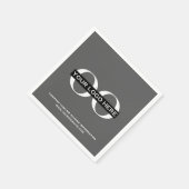 カスタム会社ロゴ事業イベントパーティー用品 スタンダードカクテルナプキン (角)