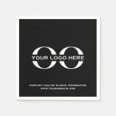 カスタム会社ロゴ事業イベントパーティー用品 スタンダードカクテルナプキン (正面)