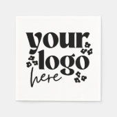 カスタム会社ロゴ事業イベントパーティー紙 スタンダードカクテルナプキン (正面)