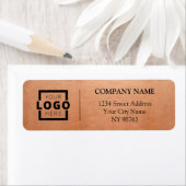 カスタム会社ロゴ事業差出人住所ラベル ラベル (インサイチュ)