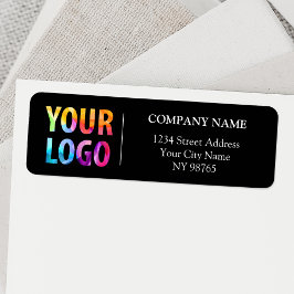 カスタム会社ロゴ事業差出人住所ラベル ラベル
