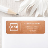 カスタム会社ロゴ事業差出人住所ラベル ラベル (インサイチュ)