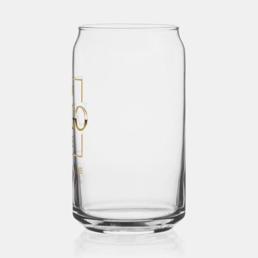 カスタム会社ロゴ企業のブランディング ガラス缶 (左)