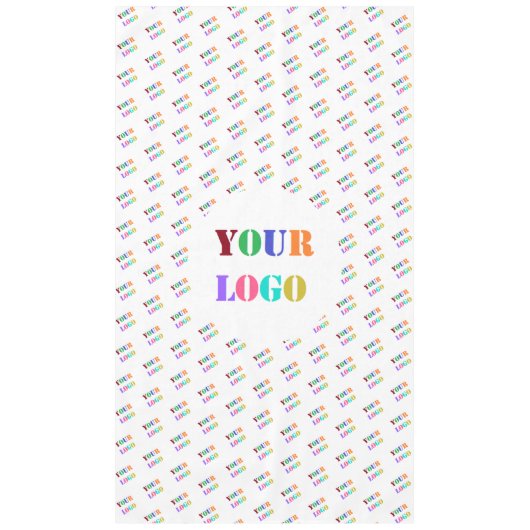 カスタム会社ロゴ会社の表色 テーブルクロス (正面)