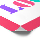 カスタム会社ロゴ会社ポスター – 色の選択 ポスター (角)