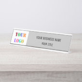 カスタム会社ロゴ会社名デスク名プレート デスクネームプレート (正面)