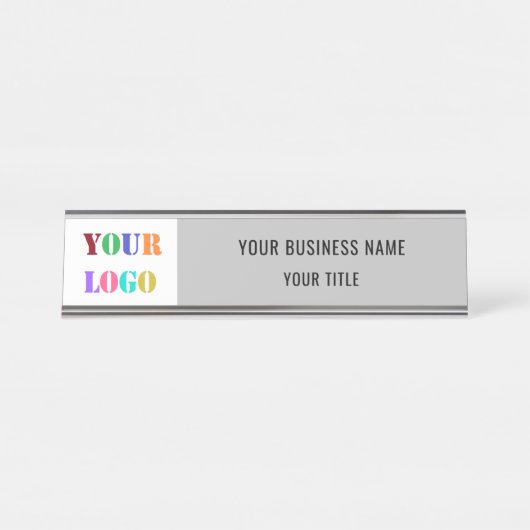 カスタム会社ロゴ会社名デスク名プレート デスクネームプレート (正面)