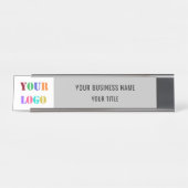 カスタム会社ロゴ会社名デスク名プレート デスクネームプレート (正面)