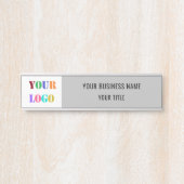 カスタム会社ロゴ会社名ドアの看板 サインプレート (正面)