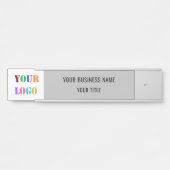 カスタム会社ロゴ会社名ドアの看板 サインプレート (正面)