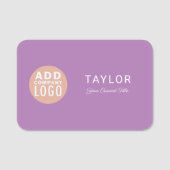 カスタム会社ロゴ会社社員 名札 (正面)