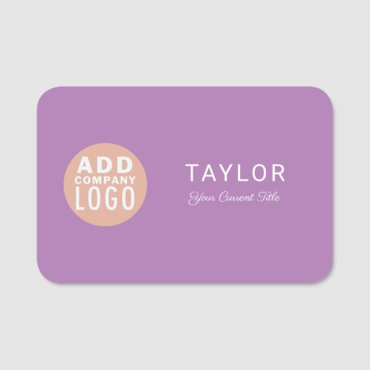 カスタム会社ロゴ会社社員 名札 (正面)