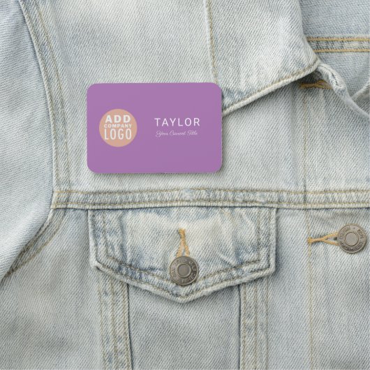 カスタム会社ロゴ会社社員 名札 (インサイチュ)