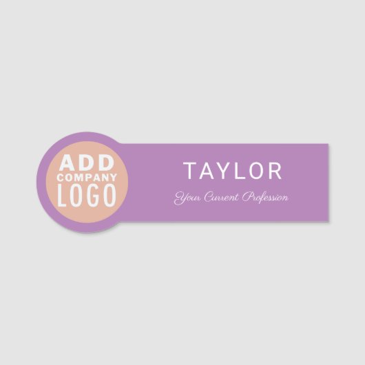 カスタム会社ロゴ会社社員 名札 (正面)