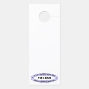 カスタム会社ロゴ名ドアハンガーテンプレート ドアノブサイン