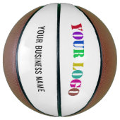 カスタム会社ロゴ名ビジネスバスケットボール バスケットボール (縦)