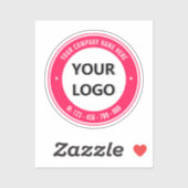 カスタム会社ロゴ名会社ステッカーテンプレート シール (シート)