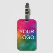 カスタム会社ロゴ名文字テンプレート ラゲッジタグ (正面縦)